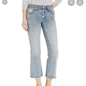 Blank NYC rainbow crop flare jean